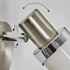 hofstein Davor Applique murale, Spot mural Chrome, Nickel mat, 1 lumière