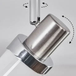 hofstein Davor Plafonnier, Spot de plafond Chrome, Nickel mat, 3 lumières