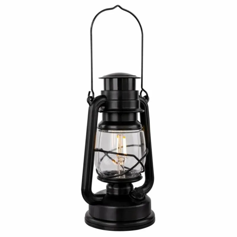 Luminaires Rustiques-Luminaires Globo Lighting Décor Globo CERTALDO LED Noir, 1 lumière