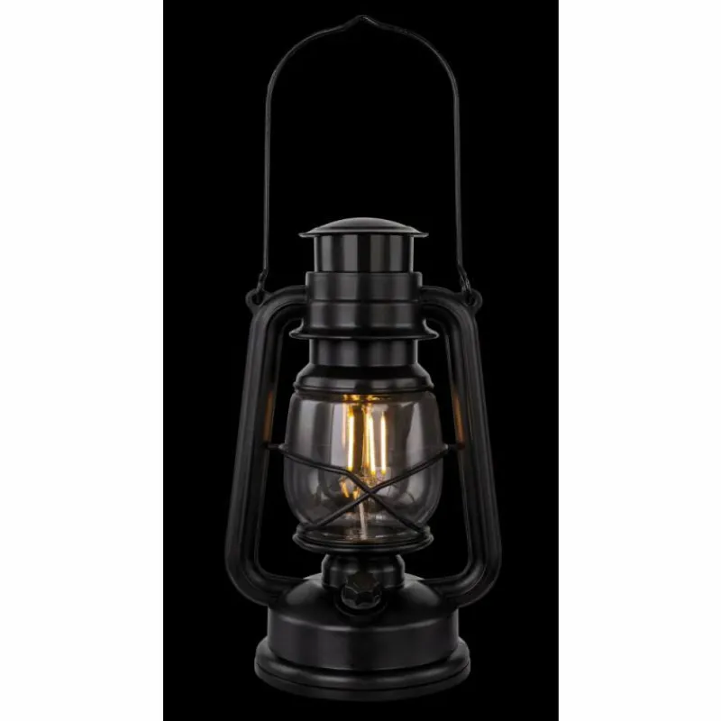 Luminaires Rustiques-Luminaires Globo Lighting Décor Globo CERTALDO LED Noir, 1 lumière