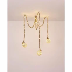 Luminaires Globo Lighting Décor Globo ROVETO Ambre, 3 lumières