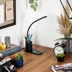 hofstein Debelmose Lampe de bureau, Lampe à poser LED Noir, 1 lumière