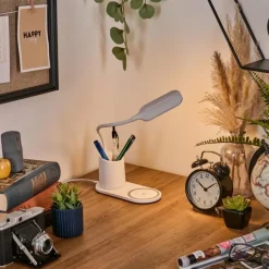 hofstein Debelmose Lampe de bureau, Lampe à poser LED Blanc, 1 lumière