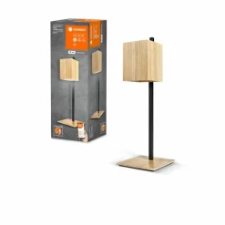 Lampes En Bois-Luminaires Ledvance DECOR Applique murale / Plafonnier LED Noir, 1 lumière
