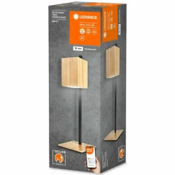 Lampes En Bois-Luminaires Ledvance DECOR Applique murale / Plafonnier LED Noir, 1 lumière