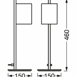 Lampes En Bois-Luminaires Ledvance DECOR Applique murale / Plafonnier LED Noir, 1 lumière