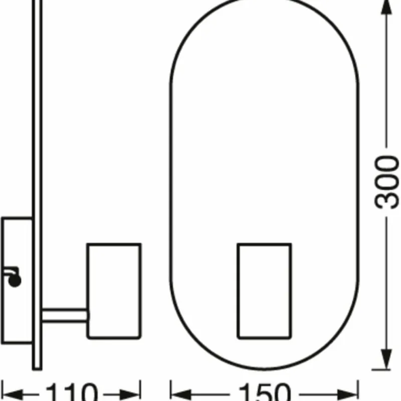 Lampes En Bois-Luminaires Ledvance DECOR Applique murale / Plafonnier Couleur bois, Noir, 1 lumière
