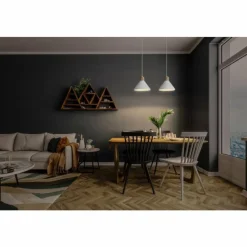 Lampes En Bois-Luminaires Ledvance DECOR Applique murale / Plafonnier Couleur bois, Blanc, 1 lumière