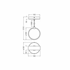 Luminaires Ledvance DECOR Applique murale / Plafonnier LED Noir, 1 lumière* Éclairage Led