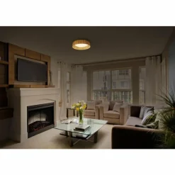 Lampes En Bois-Luminaires Ledvance DECOR Applique murale / Plafonnier LED Brun, 1 lumière