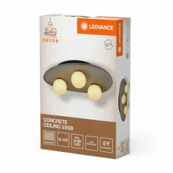 Luminaires Ledvance DECOR Applique murale / Plafonnier Gris, 3 lumières