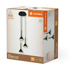 Luminaires Ledvance DECOR Applique murale / Plafonnier LED Noir, 3 lumières* Éclairage Led