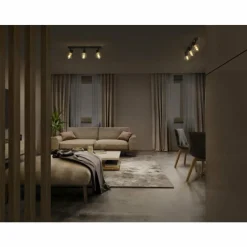 Luminaires Ledvance DECOR Applique murale / Plafonnier LED Noir, 3 lumières