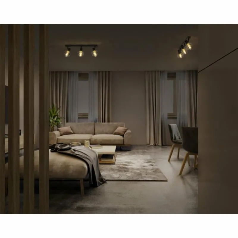 Luminaires Ledvance DECOR Applique murale / Plafonnier LED Noir, 3 lumières