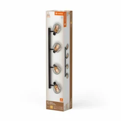 Luminaires Ledvance DECOR Applique murale / Plafonnier LED Noir, 4 lumières