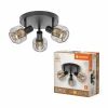 Luminaires Ledvance DECOR Applique murale / Plafonnier Noir, 3 lumières