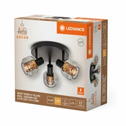 Luminaires Ledvance DECOR Applique murale / Plafonnier Noir, 3 lumières