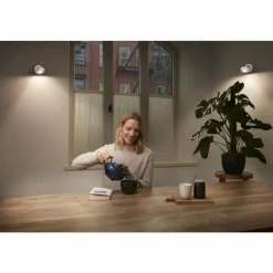 Lampes En Bois-Luminaires Ledvance Decor Plafonnier LED Blanc, 1 lumière