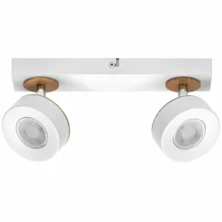 Lampes En Bois-Luminaires Ledvance Decor Plafonnier LED Blanc, 2 lumières