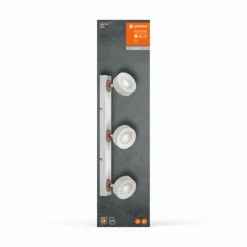 Lampes En Bois-Luminaires Ledvance Decor Plafonnier LED Blanc, 3 lumières