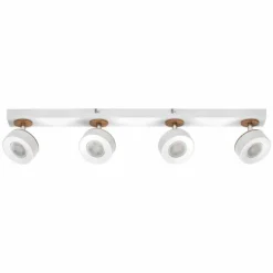 Lampes En Bois-Luminaires Ledvance Decor Plafonnier LED Blanc, 4 lumières