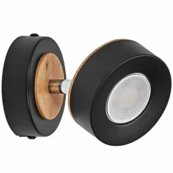 Lampes En Bois-Luminaires Ledvance Decor Plafonnier LED Noir, 1 lumière