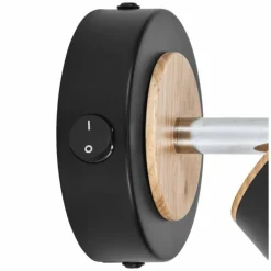 Lampes En Bois-Luminaires Ledvance Decor Plafonnier LED Noir, 1 lumière