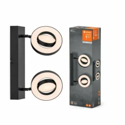 Luminaires Ledvance Decor Plafonnier LED Noir, 2 lumières* Éclairage Led