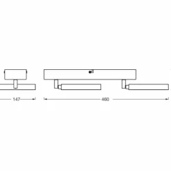 Luminaires Ledvance Decor Plafonnier LED Noir, 2 lumières* Éclairage Led