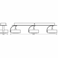 Luminaires Ledvance Decor Plafonnier LED Noir, 3 lumières* Éclairage Led