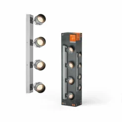 Luminaires Ledvance Decor Plafonnier LED Argenté, 4 lumières* Éclairage Led