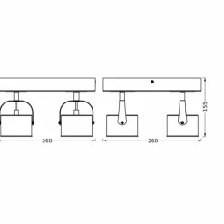Luminaires Ledvance Decor Plafonnier LED Argenté, 4 lumières* Éclairage Led
