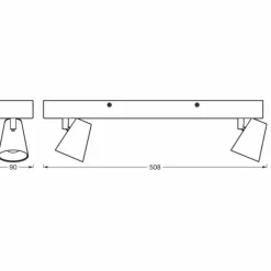 Luminaires Ledvance Decor Plafonnier LED Blanc, 2 lumières* Éclairage Led