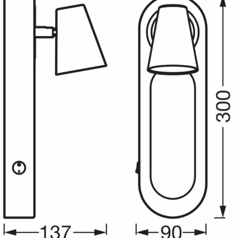 Luminaires Ledvance Decor Plafonnier LED Noir, 1 lumière* Éclairage Led