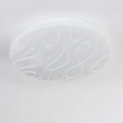 hofstein Deral Plafonnier LED Blanc, 1 lumière, Télécommandes