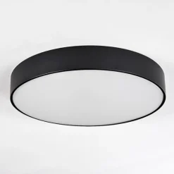 hofstein Diagonal Plafonnier LED Noir, 1 lumière, Télécommandes