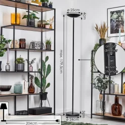 Luminaires Scandinaves-hofstein Dillingby Lampadaire LED Noir, 1 lumière