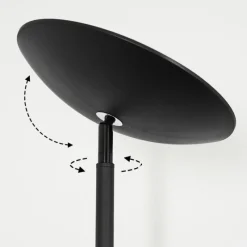 Luminaires Scandinaves-hofstein Dillingby Lampadaire LED Noir, 2 lumières
