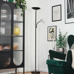 Luminaires Scandinaves-hofstein Dillingby Lampadaire LED Noir, 2 lumières