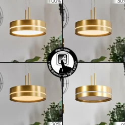 hofstein Dingersjo Suspension, Suspension LED Laiton, 3 lumières