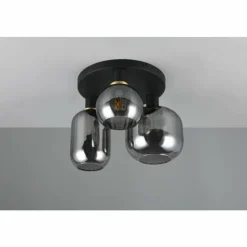 Luminaires Trio Diva Plafonnier Noir, 3 lumières