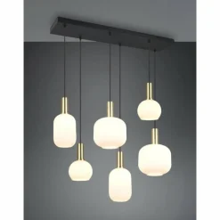 Luminaires Trio Diva Suspension Laiton, 6 lumières