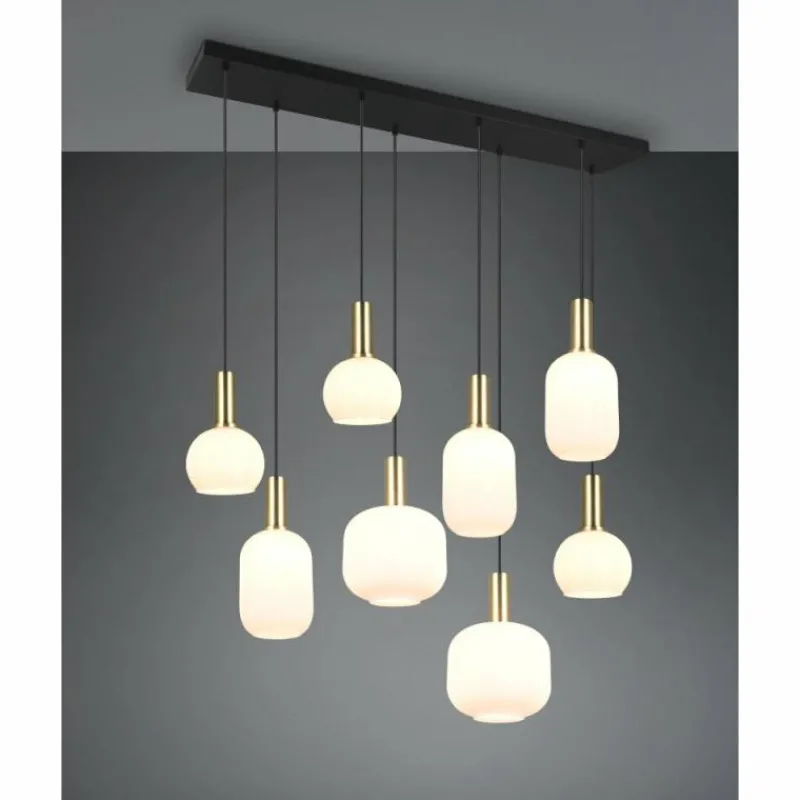 Luminaires Trio Diva Suspension Laiton, 8 lumières
