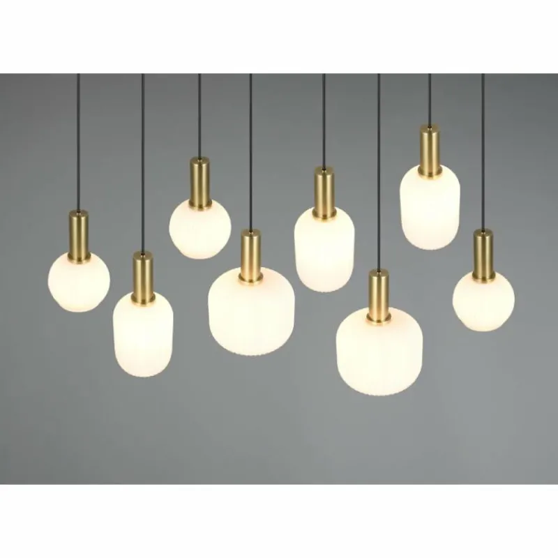 Luminaires Trio Diva Suspension Laiton, 8 lumières