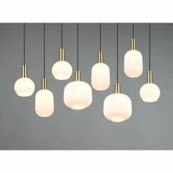 Luminaires Trio Diva Suspension Laiton, 8 lumières