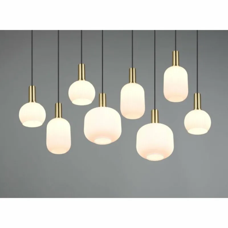 Luminaires Trio Diva Suspension Laiton, 8 lumières
