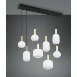 Luminaires Trio Diva Suspension Laiton, 8 lumières