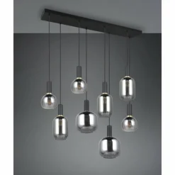 Luminaires Trio Diva Suspension Noir, 8 lumières