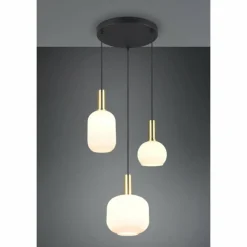 Luminaires Trio Diva Suspension Laiton, 3 lumières