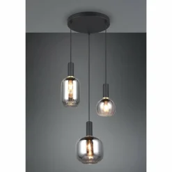 Luminaires Trio Diva Suspension Noir, 3 lumières